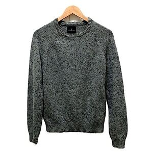 American Eagle crewneck sweater, cotton/wool/silk blend grey, unisex